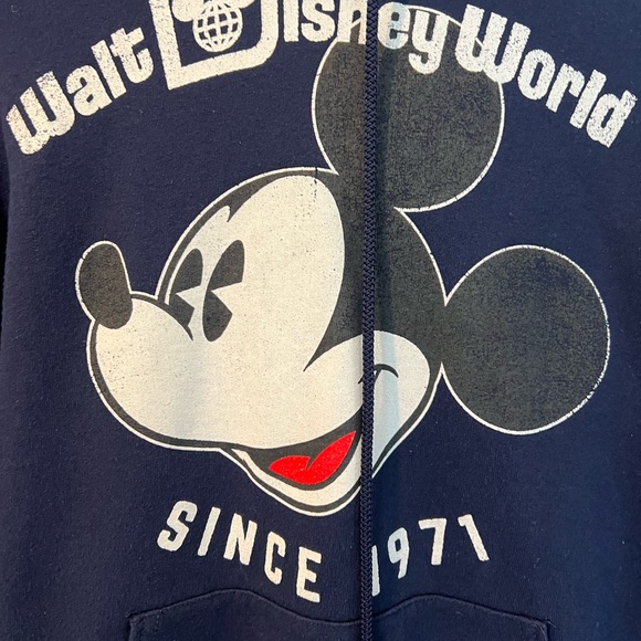 Authentic Disney, Disney Park navy Mickey hoodie size small - Picture 2 of 4